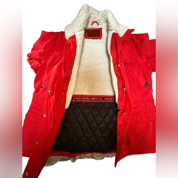 Outback Trading Company Womens Red Whitney Winter Coat Size XL - Picture 9 of 12